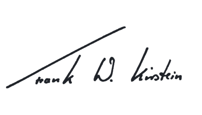 Unterschrift Frank W. Kirstein